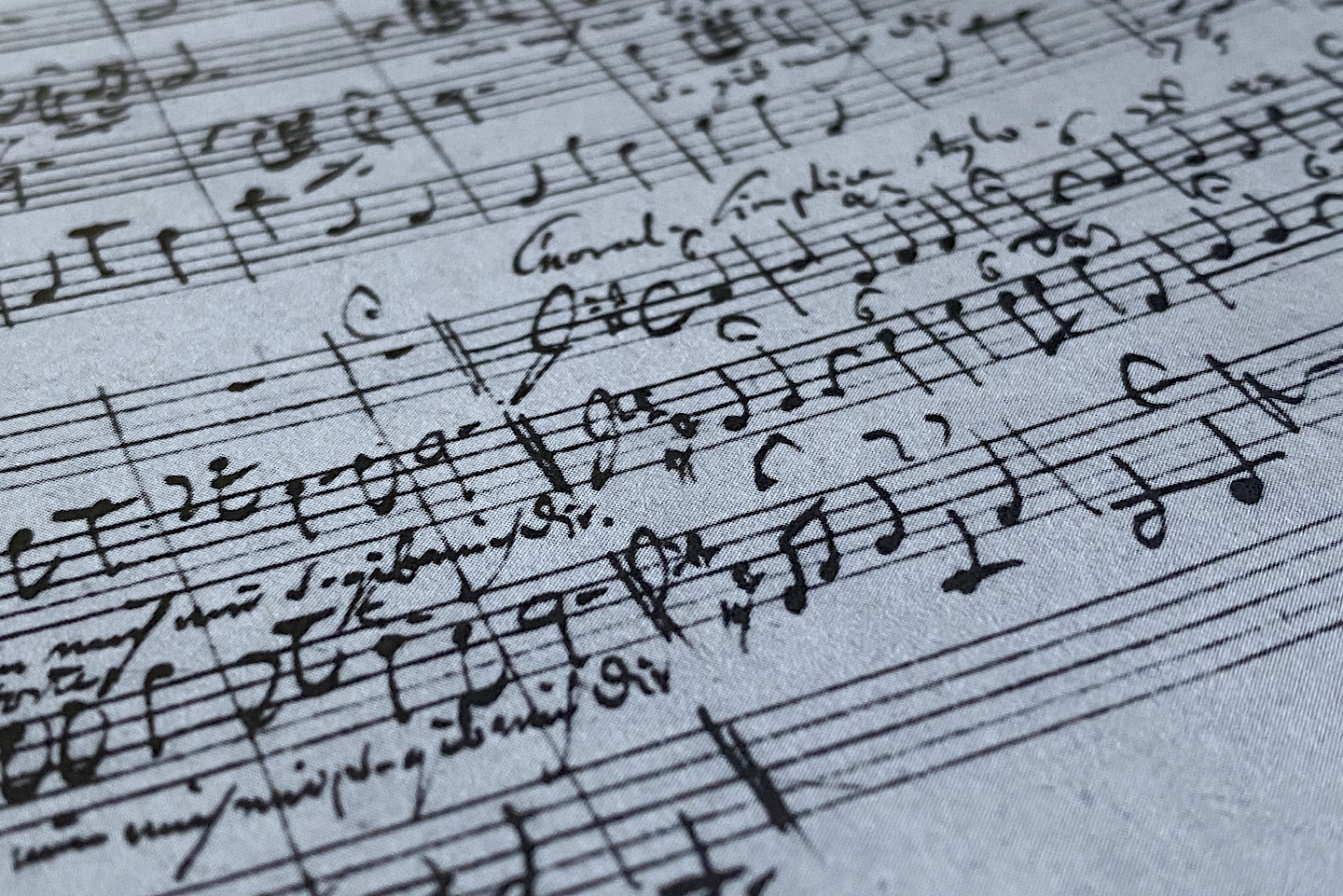 Bachs Autograph der Kantate BWV 163 "Nur jedem das seine", Schlusschoral bezeichnet mit "Chorale in semplice stylo"