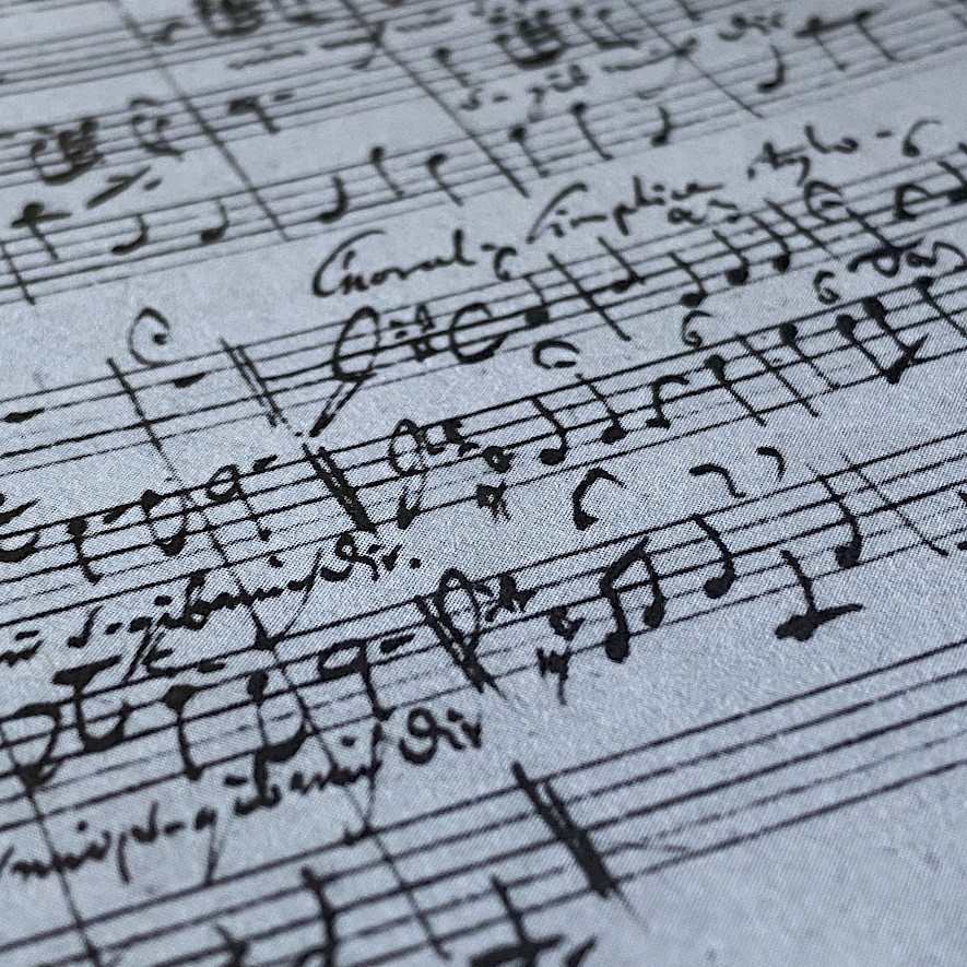 Bachs Autograph der Kantate BWV 163 "Nur jedem das seine", Schlusschoral bezeichnet mit "Chorale in semplice stylo" © Jochen Schnapka