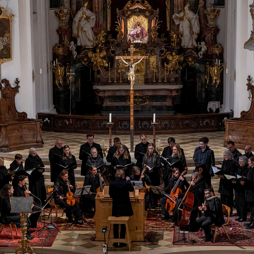 capella|werdenfels e.V. beim Konzert am 8. März 2025 (D. Buxtehude: „Membra Jesu nostri“) © Reinhold Sigl