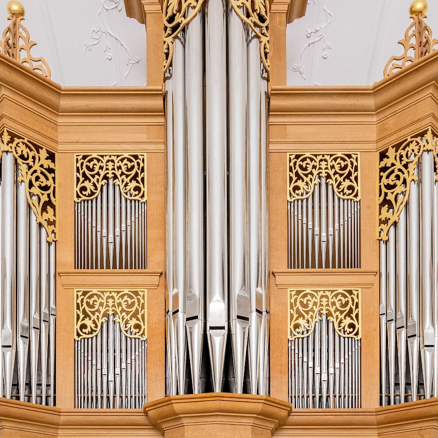 Pfeifenwerk der Orgel von Jürgen Ahrend, Leer 1995 © Deutsches Museum / Reinhard Krause