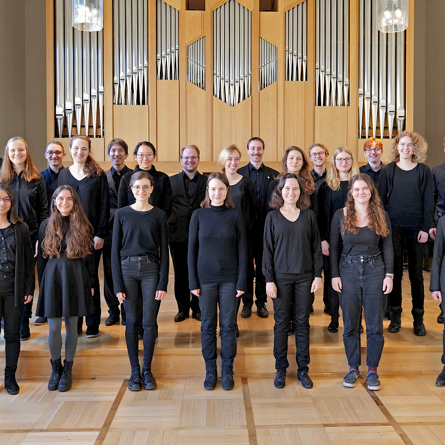Kammerchor der Hochschule für evangelische Kirchenmusik Bayreuth, Leitung: Prof. Steven Heelein © Wolfgang Döberlein