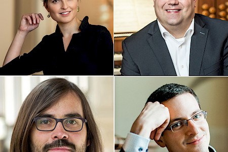 von links oben nach rechts unten: Angela Metzger, Michael Dorn, Prof. Lucas Pohle, Prof. Martin Riccabona