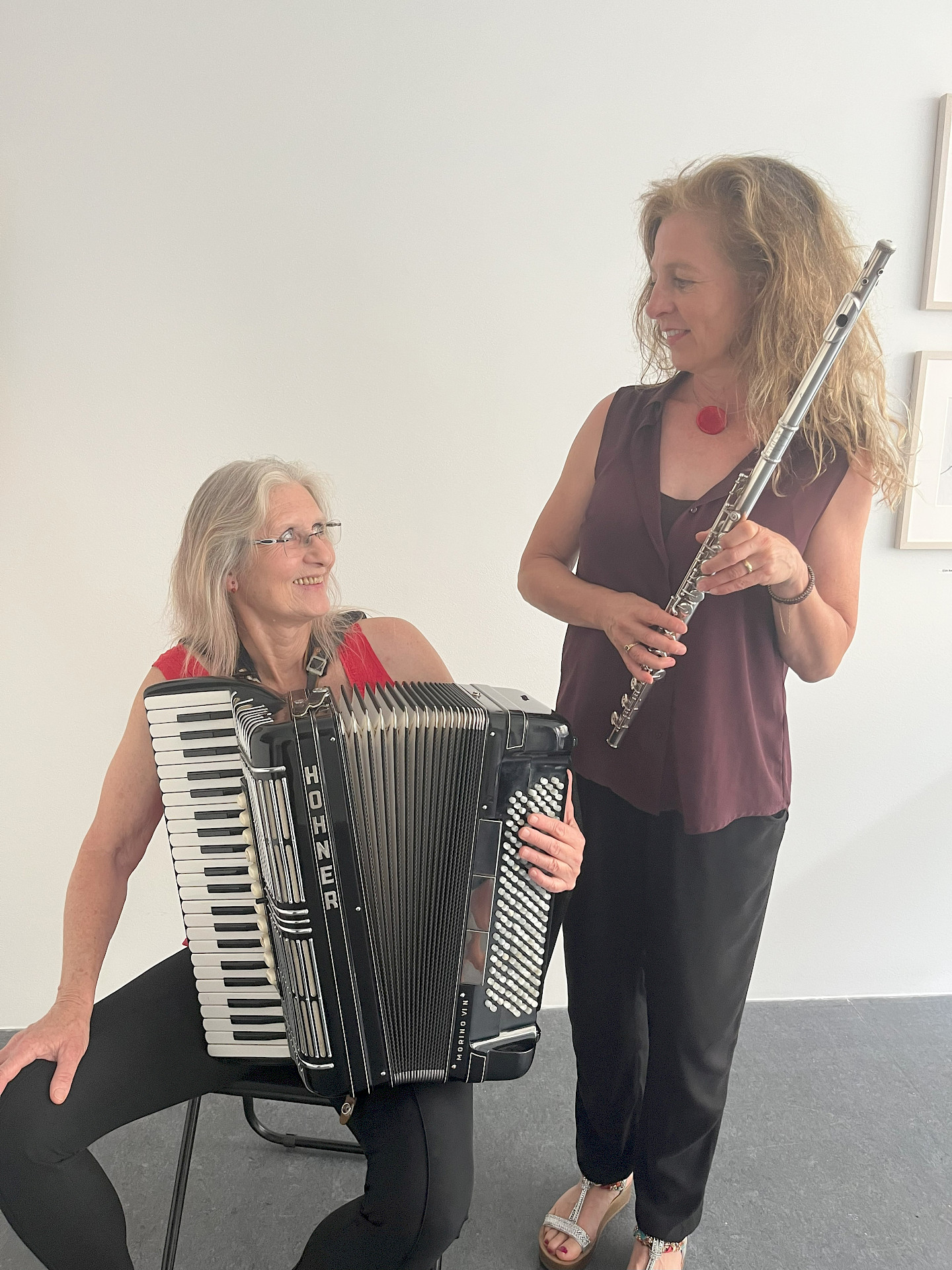 Jutta Winter, Akkordeon mit Monika Olszak, Flöte Jutta Winter, Akkordeon mit Monika Olszak, Flöte